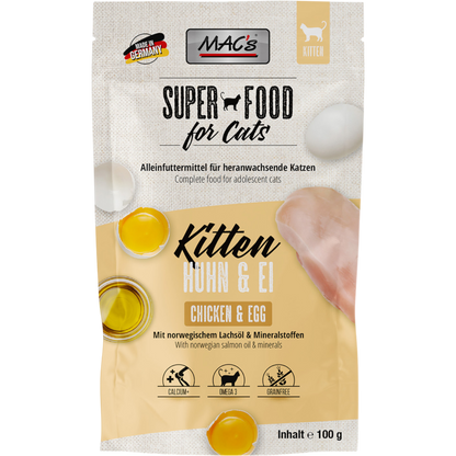MAC’s Cat - Frischebeutel Kitten Huhn & Ei