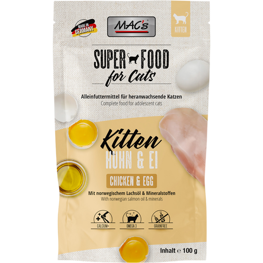 MAC’s Cat - Frischebeutel Kitten Huhn & Ei