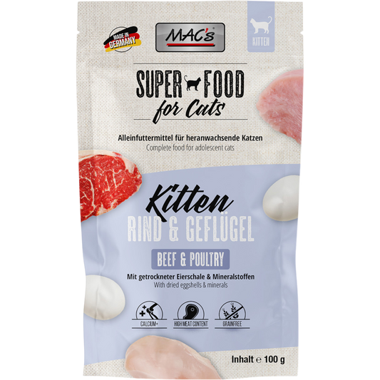 MAC’s Cat - Frischebeutel Kitten Rind & Geflügel