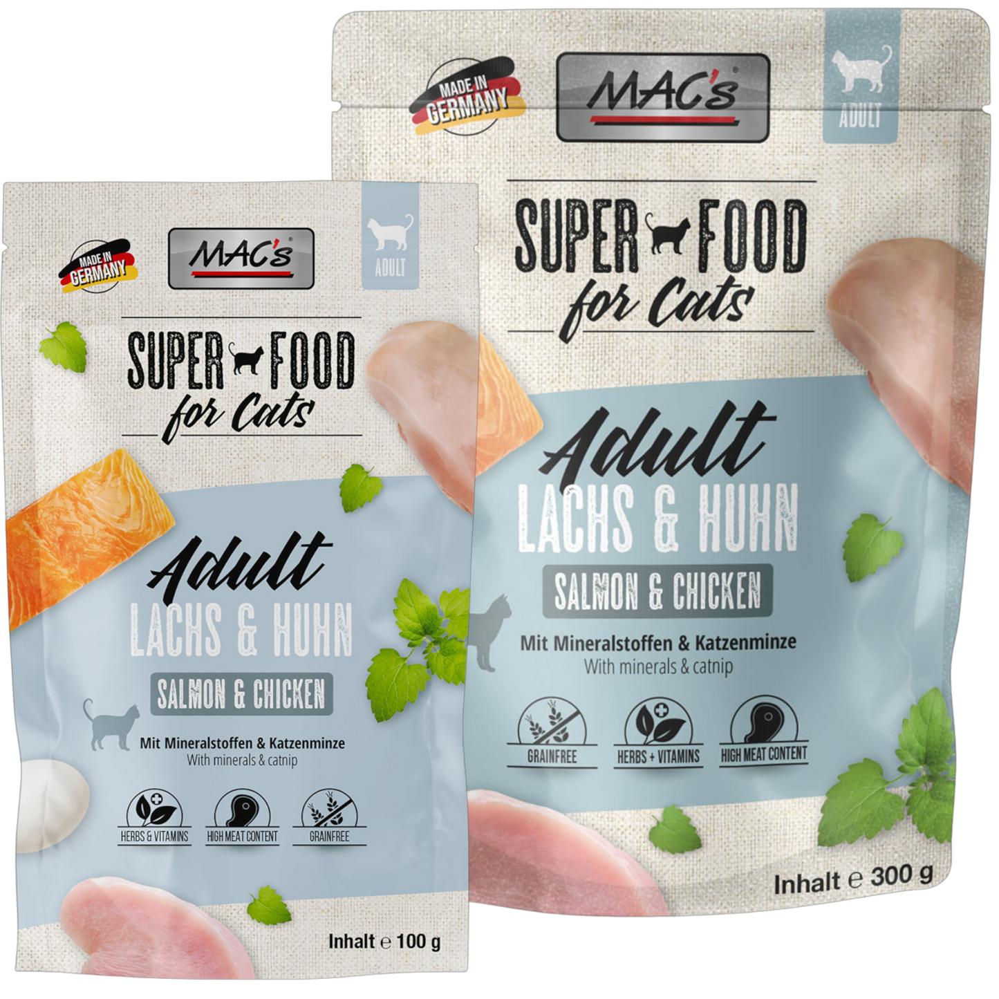 MAC’s Cat – Frischebeutel Lachs & Huhn