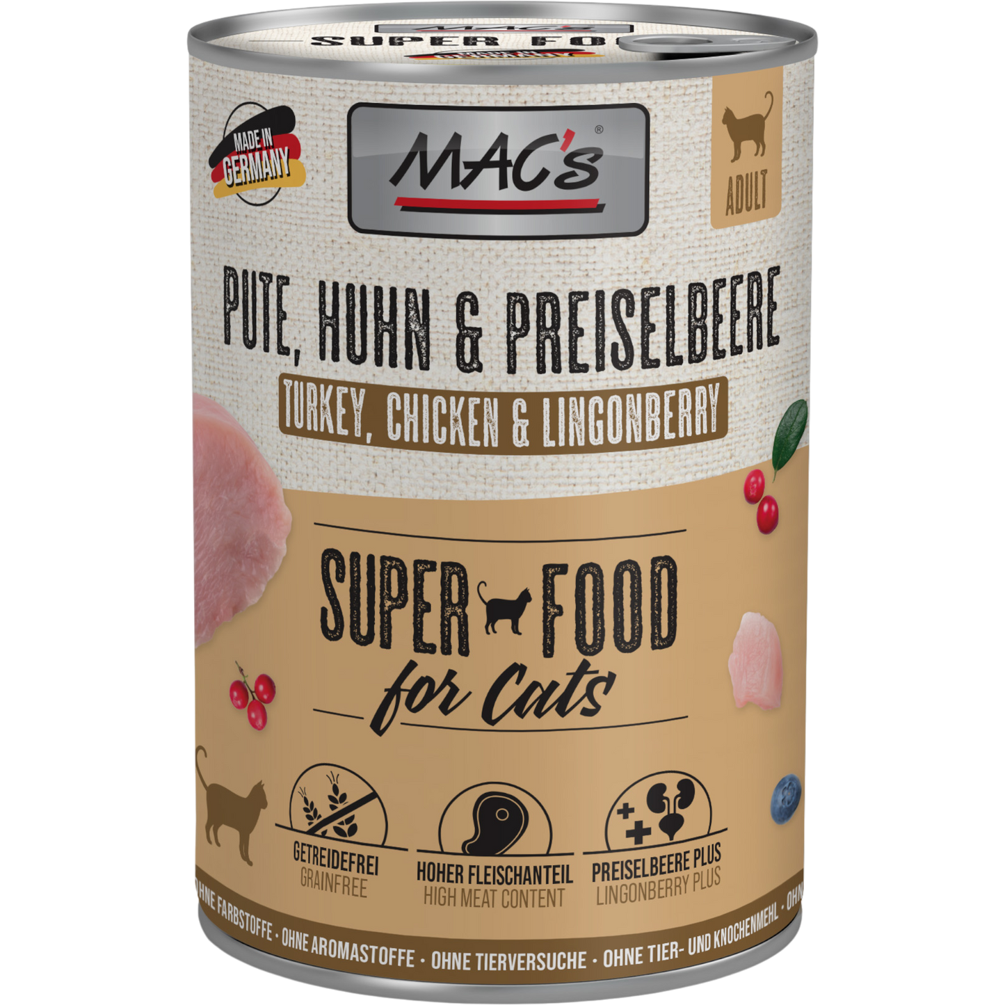 MAC’s Cat – Pute, Huhn & Preiselbeere