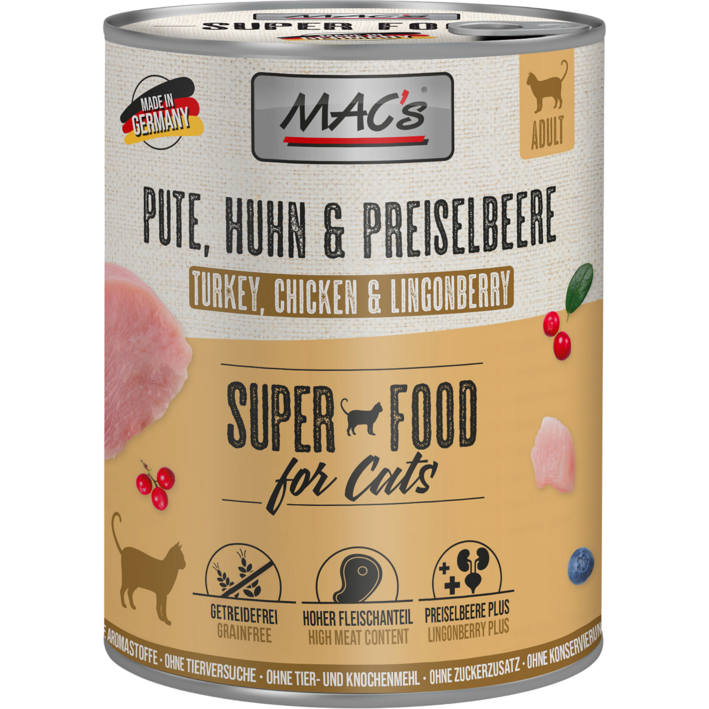 MAC’s Cat – Pute, Huhn & Preiselbeere