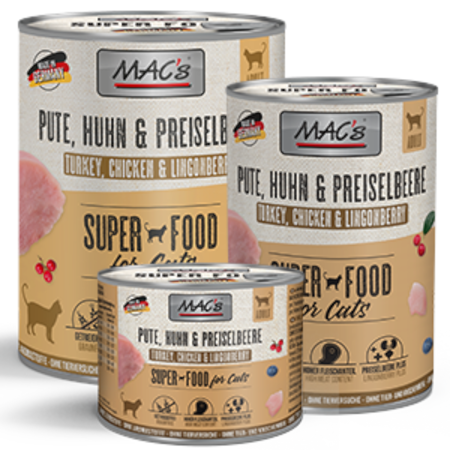 MAC’s Cat – Pute, Huhn & Preiselbeere