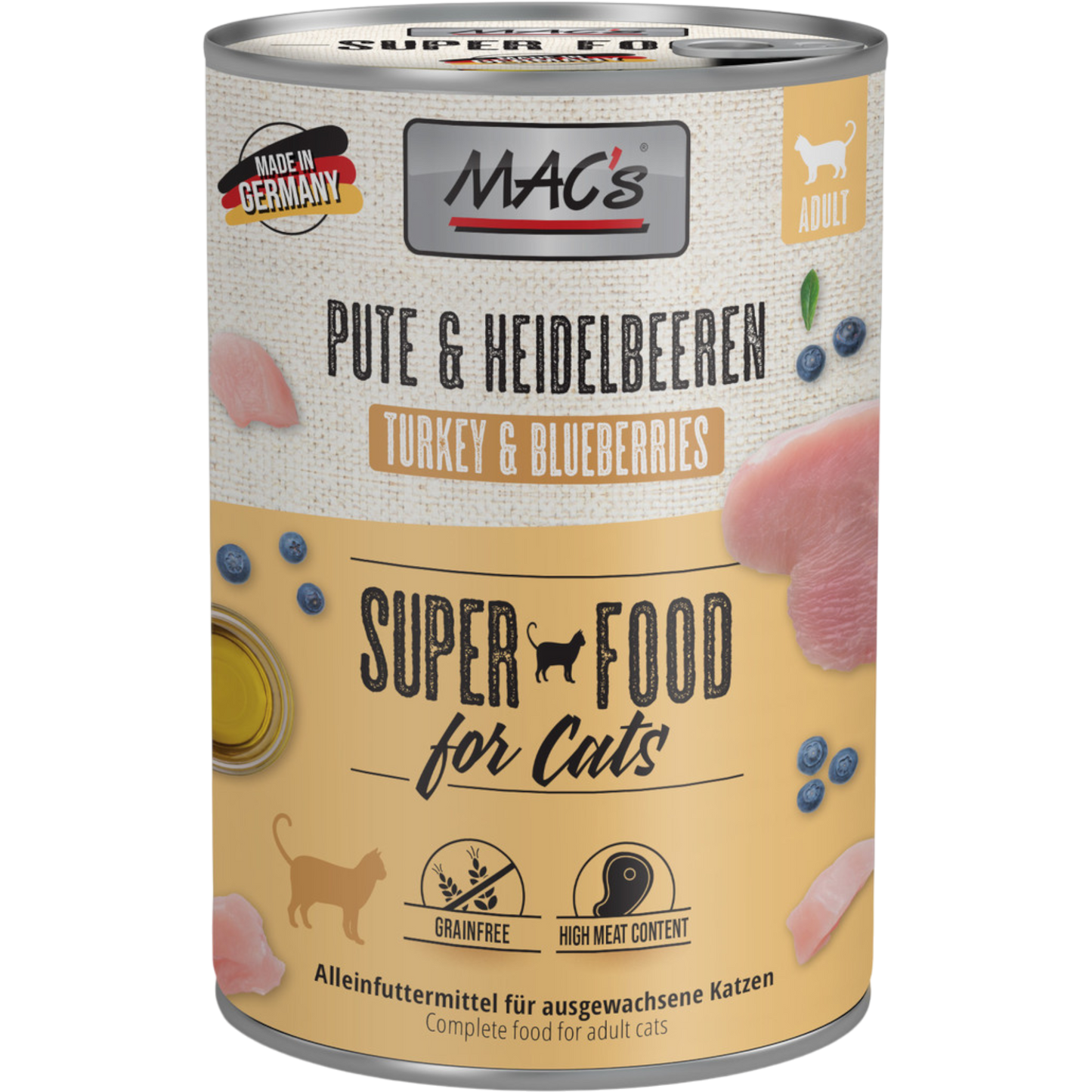 MAC’s Cat – Pute, Rind & Heidelbeeren