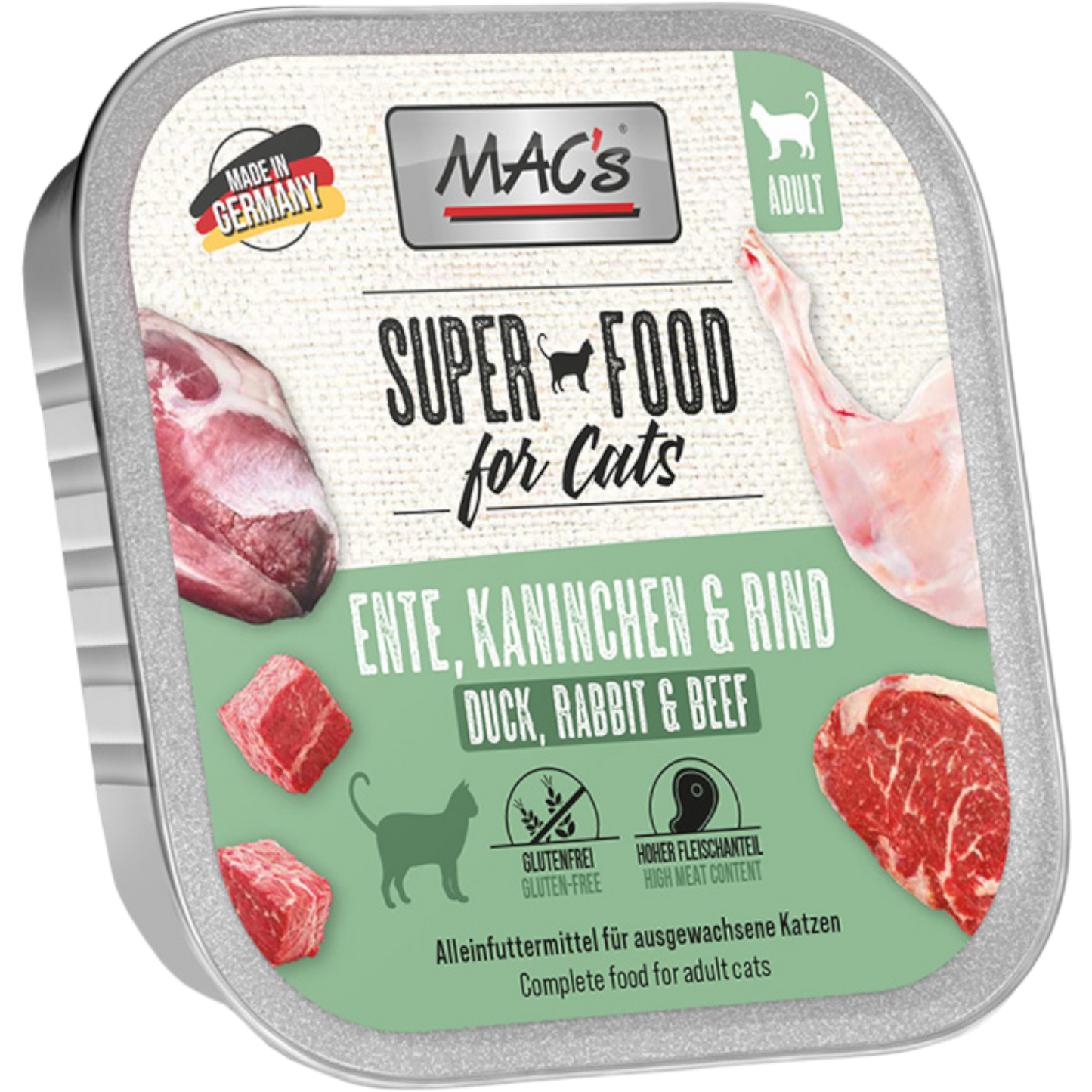 MAC’s Cat – Ente, Kaninchen & Rind in Schale