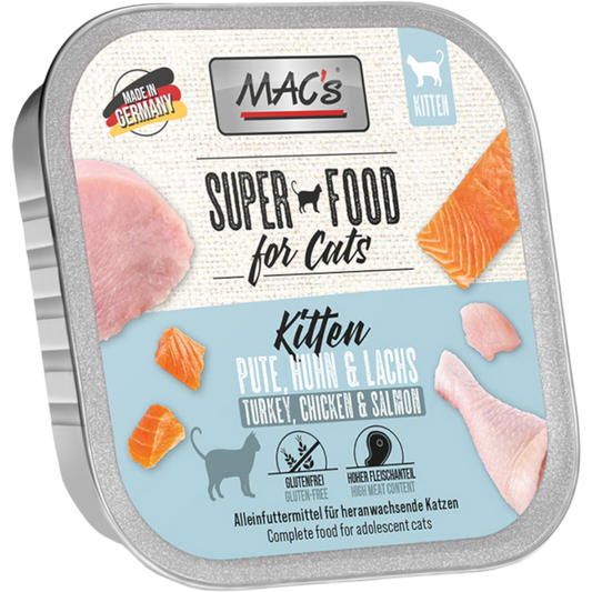 MAC’s Cat – Kitten Pute, Huhn & Lachs in Schale