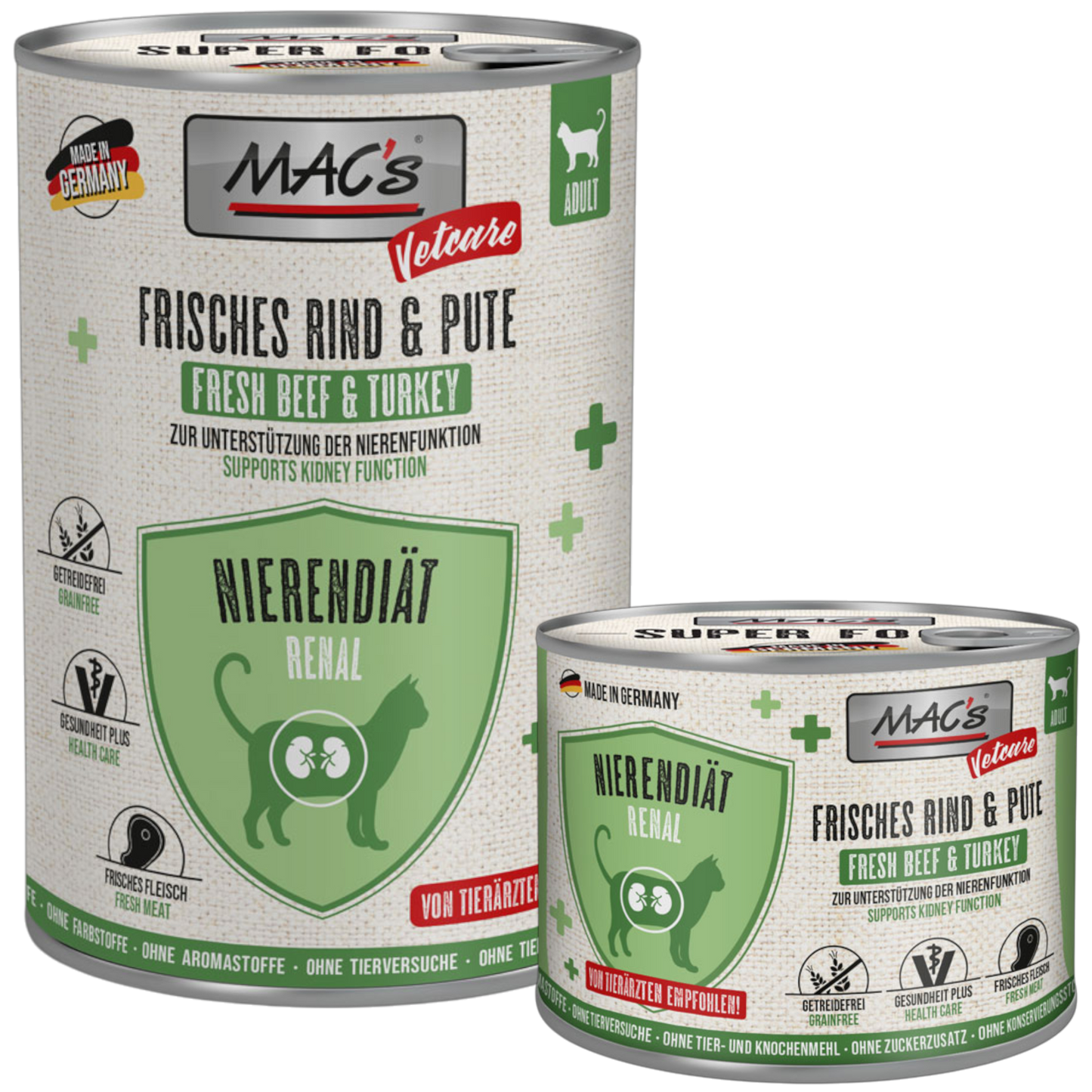 MAC’s Cat - Vetcare Nierendiät Rind & Pute