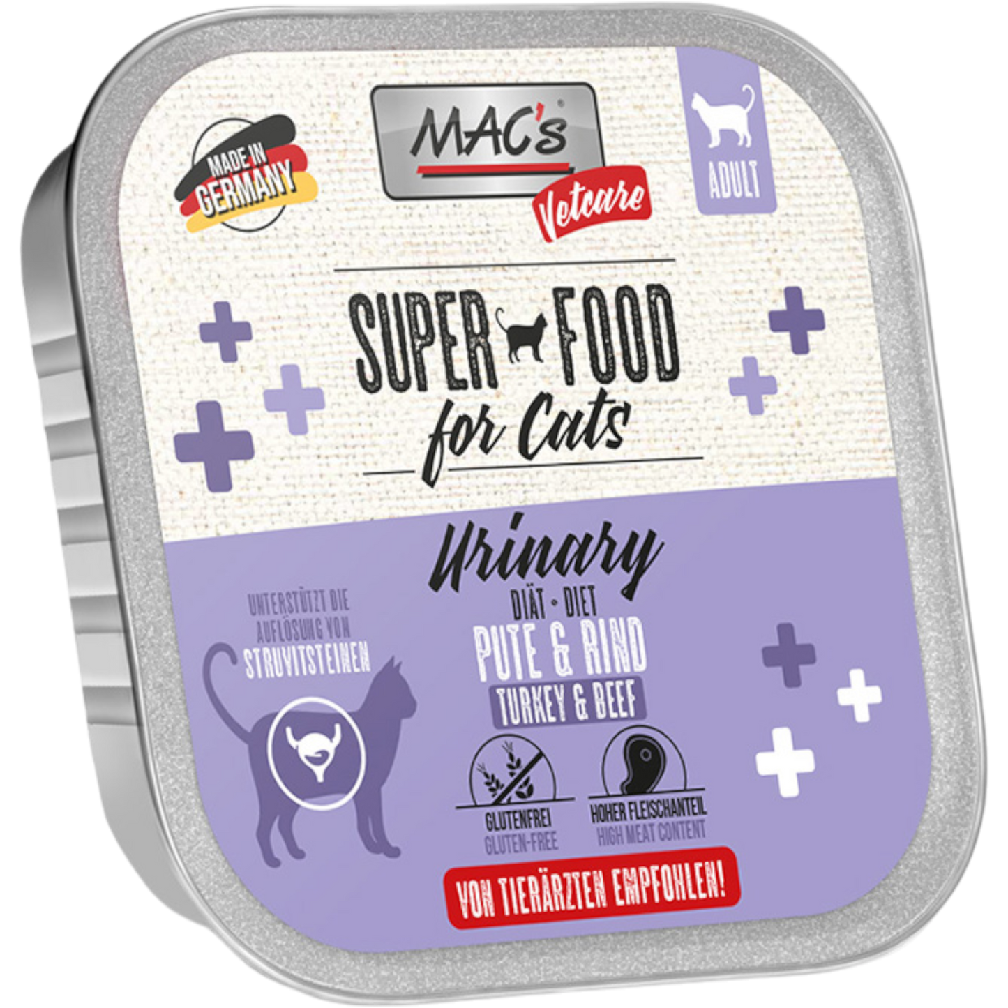 MAC’s Cat - Vetcare Pute & Rind Urinary in Schale