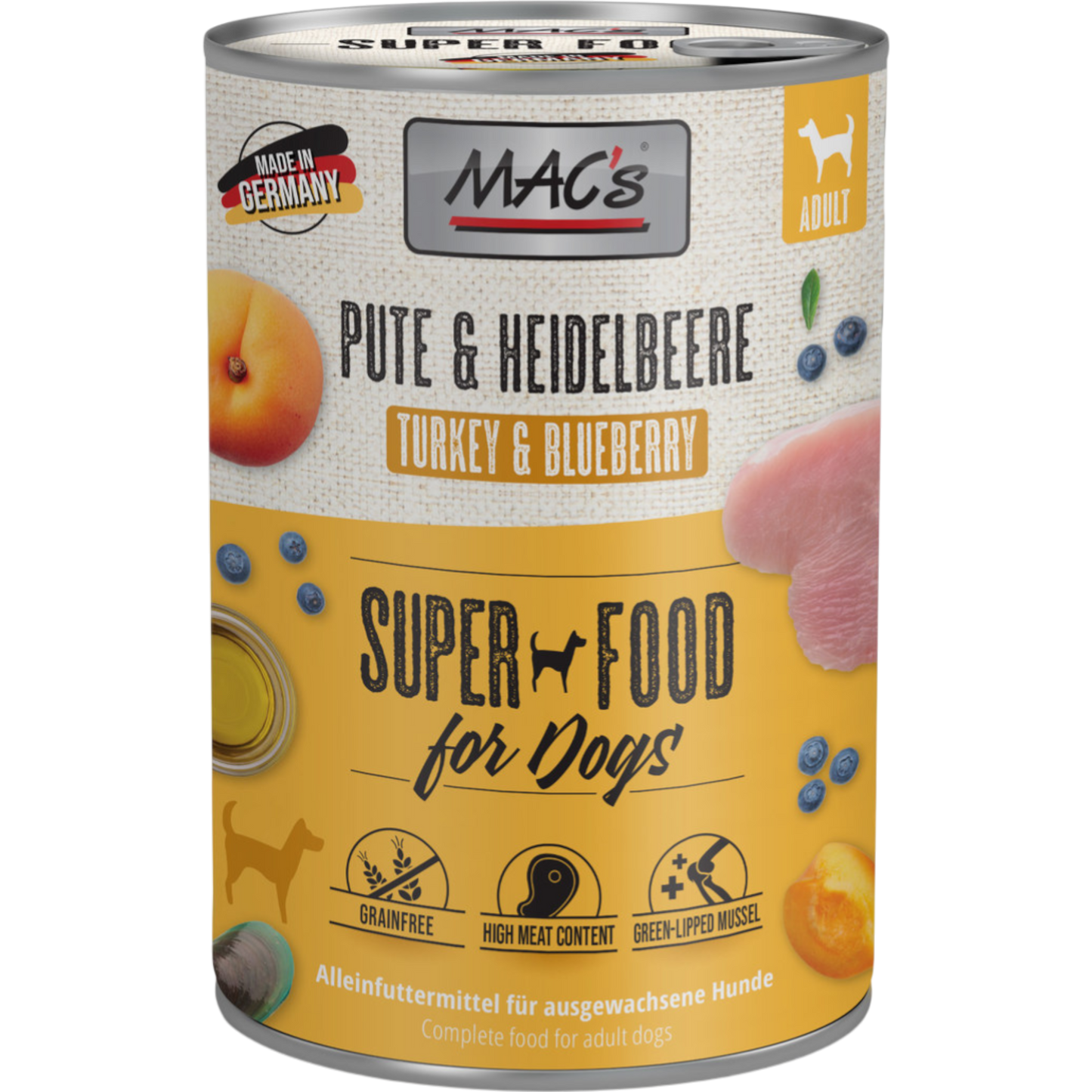 MAC’s Dog – Pute & Heidelbeere