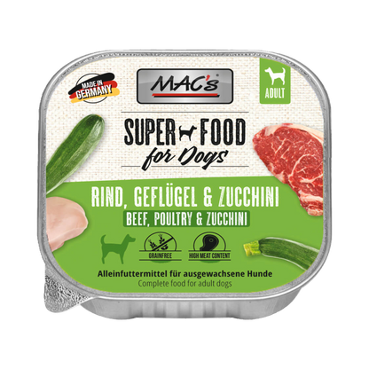 Mac’s Dog Rind & Geflügel mit Zucchini – Abwechslungsreiche Fleischvielfalt mit leichter Gemüsekomponente