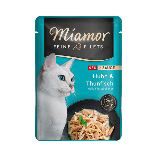Miamor Feine Filets in Sauce - Huhn & Thunfisch 100g