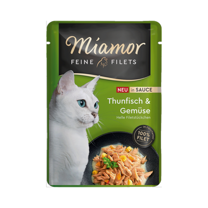 Miamor Feine Filets in Sauce - Thunfisch & Gemüse 100g