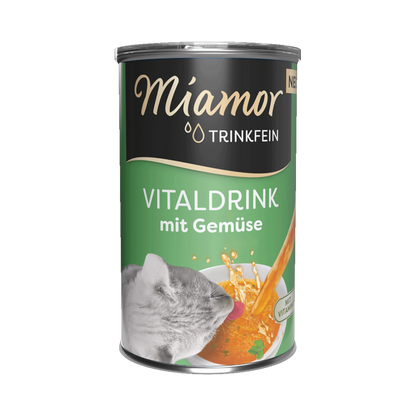 Miamor Trinkfein – Vitaldrink mit Gemüse & Huhn (135 ml Dose)
