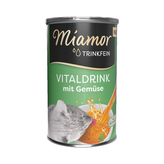 Miamor Trinkfein – Vitaldrink mit Gemüse & Huhn (135 ml Dose)