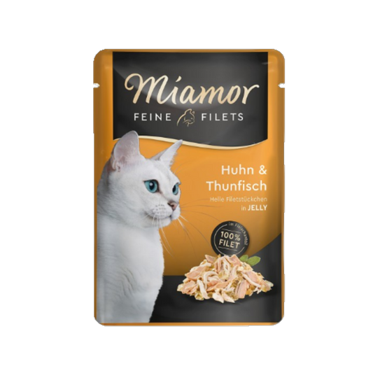 Miamor Feine Filets in Jelly - Huhn & Thunfisch 100g