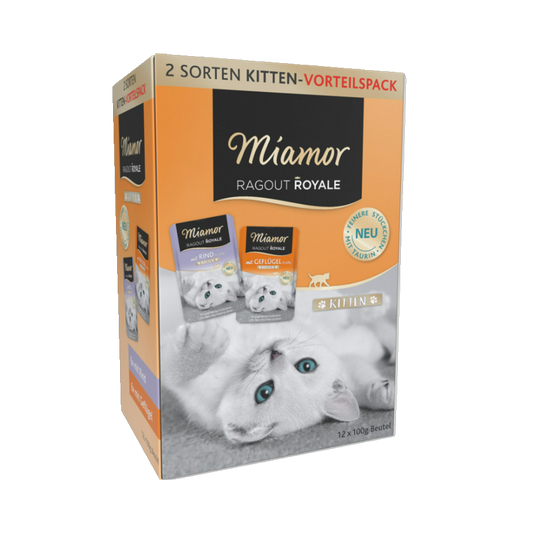 Miamor Ragout Royale in Jelly – Multibox Kitten (12 x 100g)