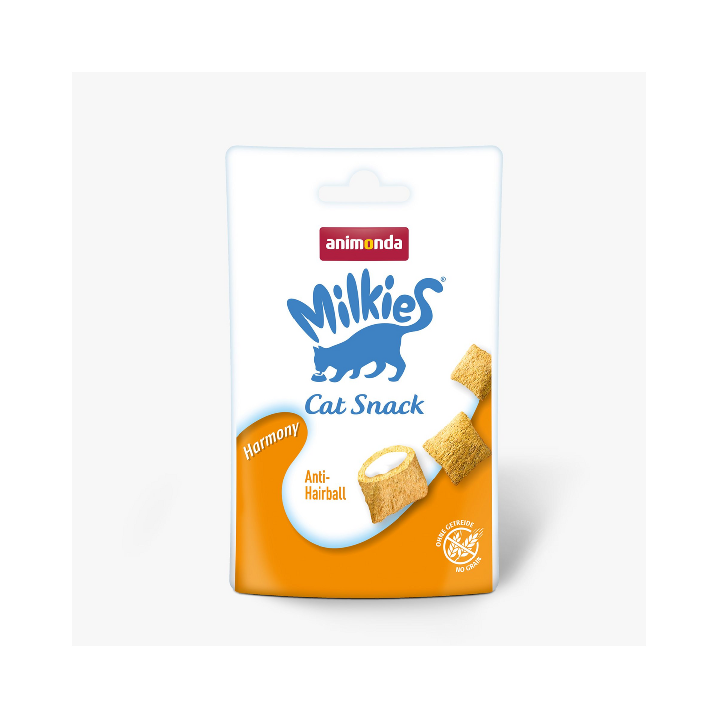 Milkies Adult Milchsnack Harmony – Knusperkissen mit Anti-Hairball-Effekt für eine glückliche Katze