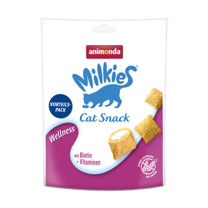 Milkies Adult Milchsnack Wellness – Köstliche Knusperkissen für glückliche Katzen