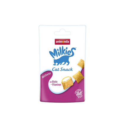 Milkies Adult Milchsnack Wellness – Köstliche Knusperkissen für glückliche Katzen