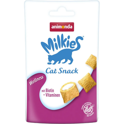 Milkies Adult Milchsnack Wellness – Köstliche Knusperkissen für glückliche Katzen