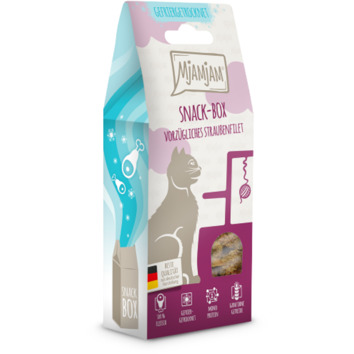MjAMjAM Cat - Snackbox vorzügliches Straußenfilet
