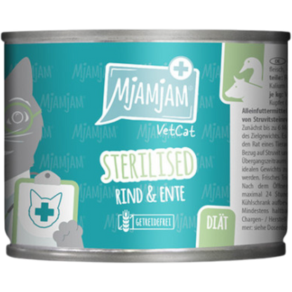 MjAMjAM Cat - VetCat Diät Sterilised Rind & Ente