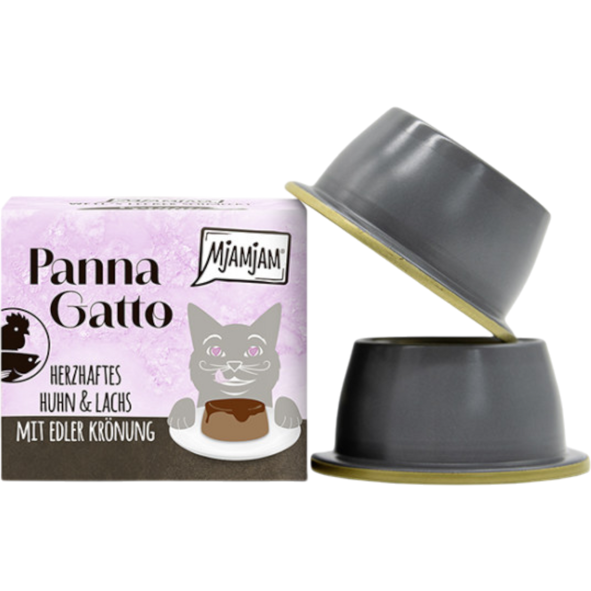MjAMjAM Cat - Panna Gatto herzhaftes Huhn & Lachs mit edler Krönung
