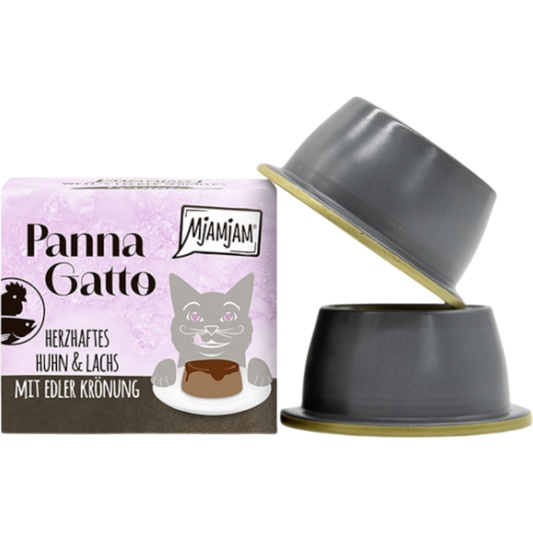 MjAMjAM Cat - Panna Gatto herzhaftes Huhn & Lachs mit edler Krönung