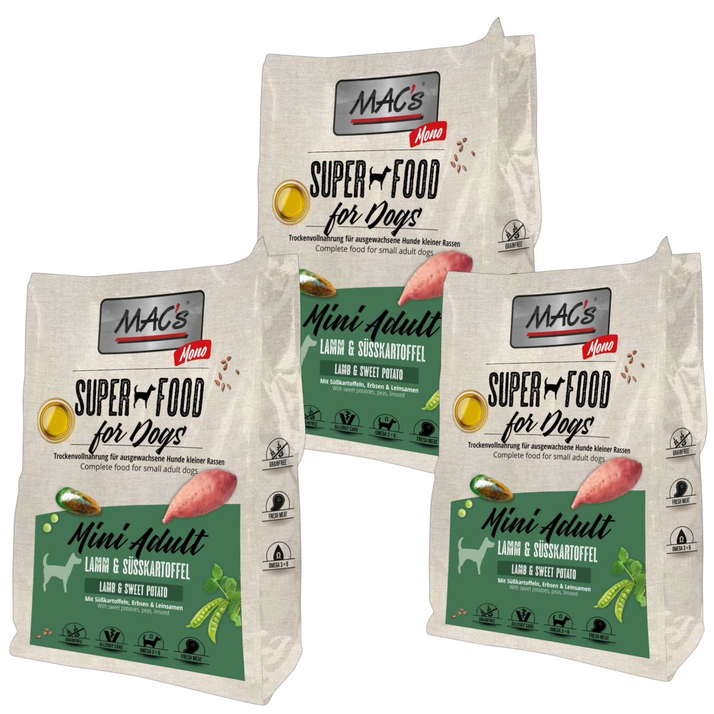 MAC’s Dog – Mono Mini Adult Frisches Lamm & Süßkartoffel