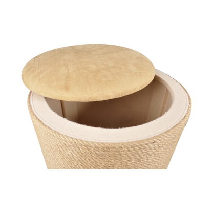 Multifunktionale Kratztonne Ottoman – Kratzen, Schlafen & Verstauen in Einem