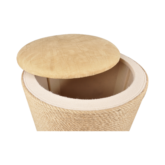 Multifunktionale Kratztonne Ottoman – Kratzen, Schlafen & Verstauen in Einem