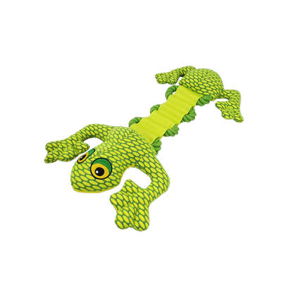 Nylon-Frosch – Robustes Spielzeug mit Seil & Quietscher