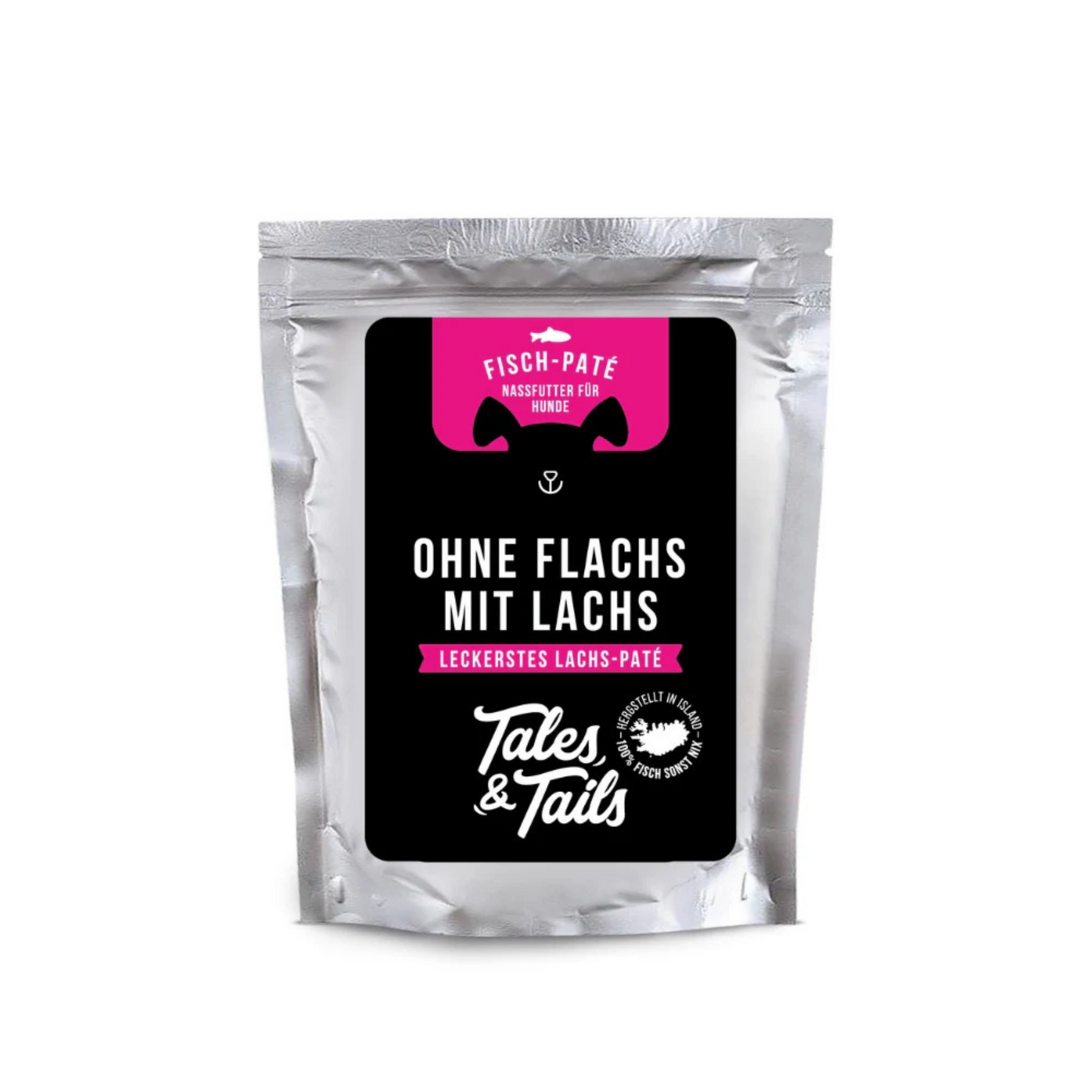 Ohne Flachs mit Lachs – Nassfutter für Hunde mit 100 % Lachs