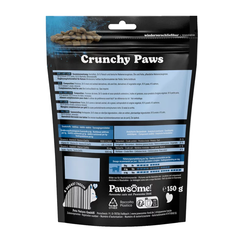 Pawsome Cat - Crunchy Paws mit Lachs