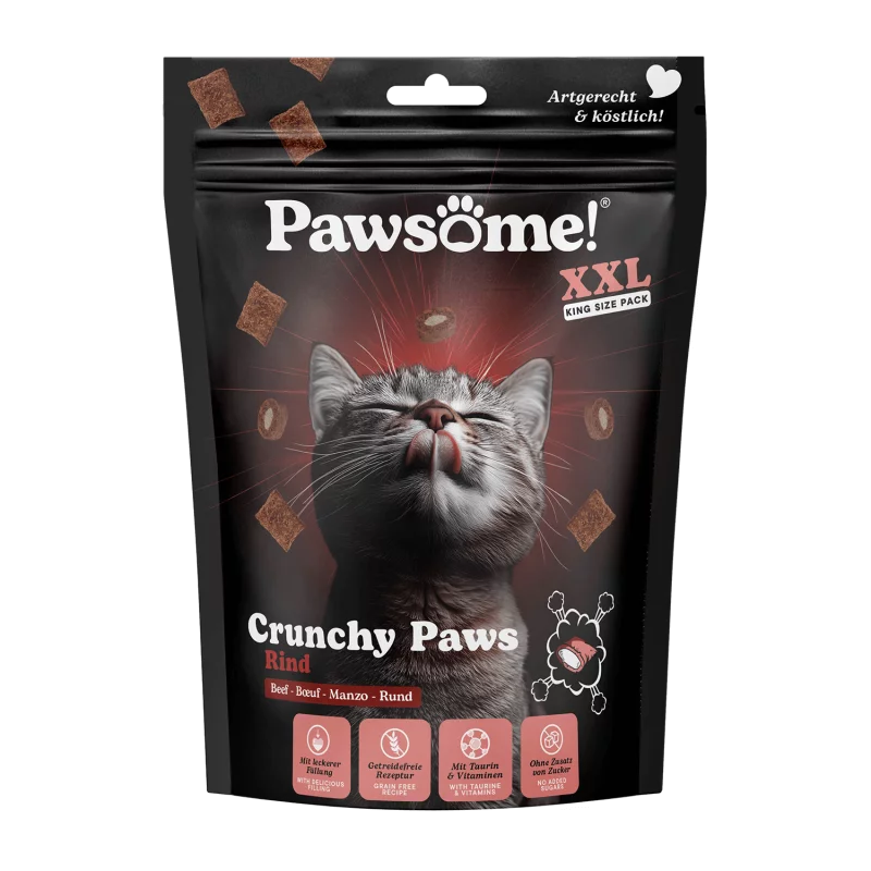 Pawsome Cat - Crunchy Paws mit Rind