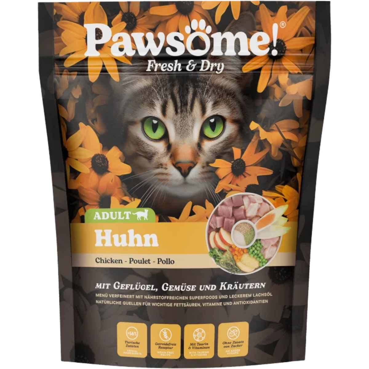 Pawsome Cat - Fresh & Dry mit Huhn