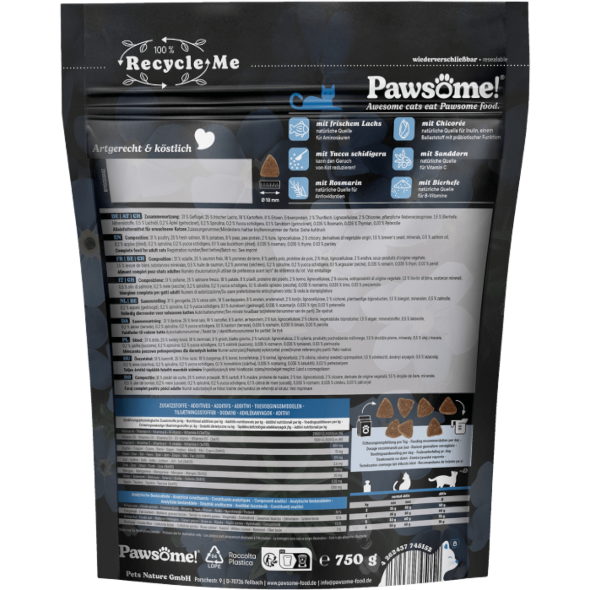 Pawsome Cat - Fresh & Dry mit Lachs