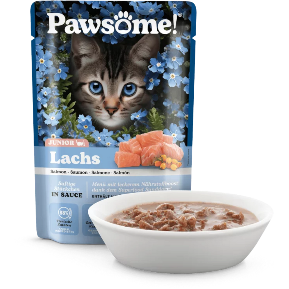 Pawsome Cat - Multipack Kitten mit Lachs