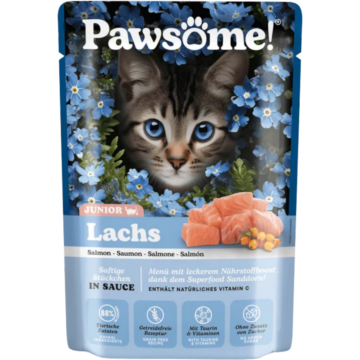 Pawsome Cat - Multipack Kitten mit Lachs