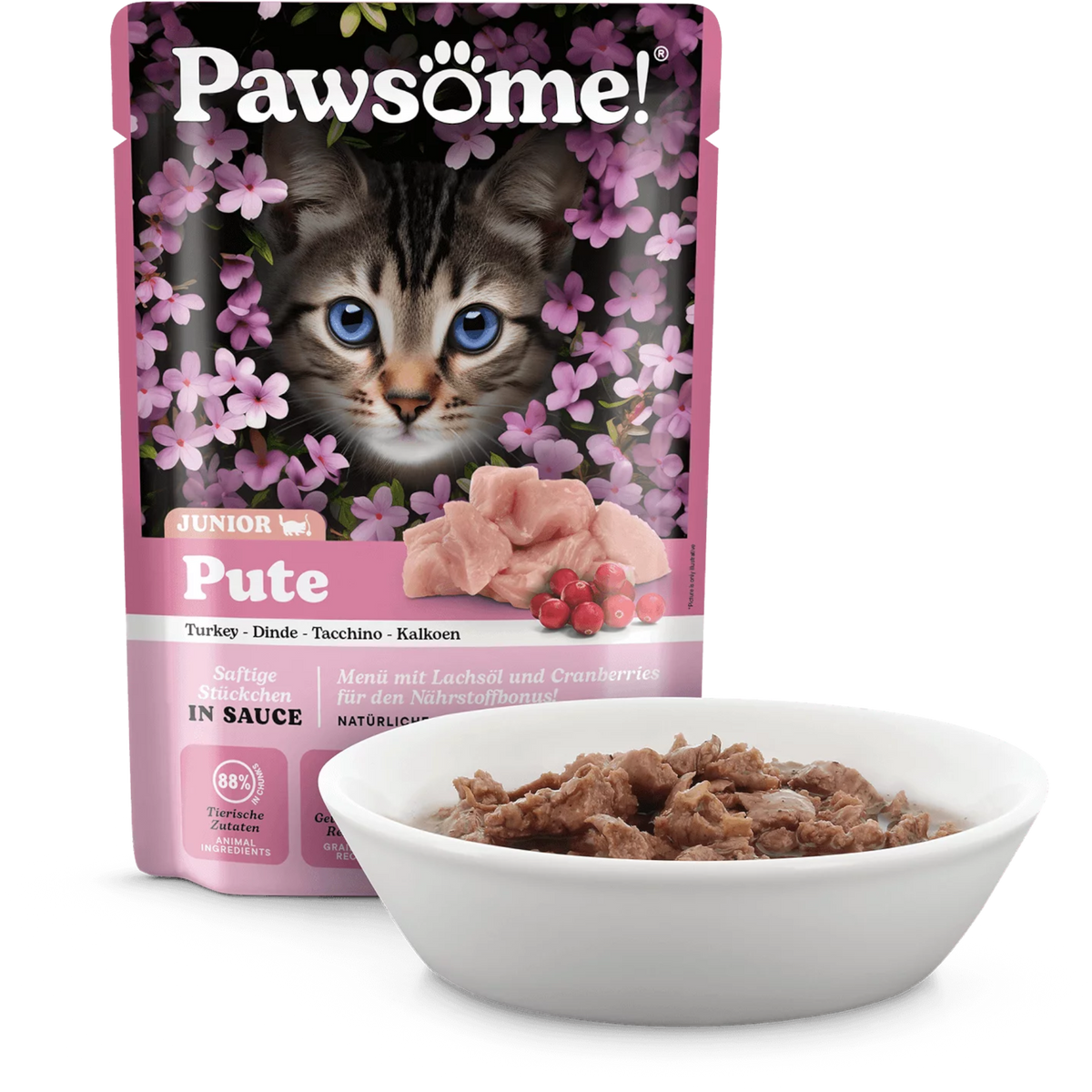 Pawsome Cat - Multipack Kitten mit Rind & Pute