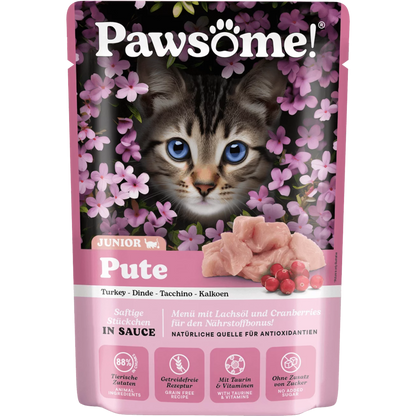 Pawsome Cat - Multipack Kitten mit Rind & Pute