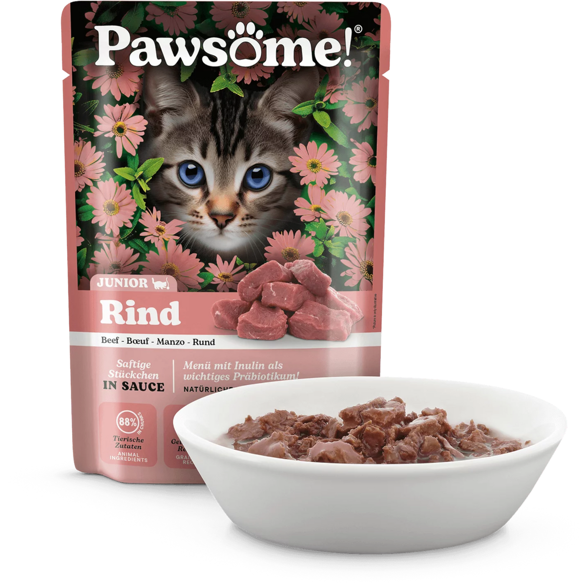 Pawsome Cat - Multipack Kitten mit Rind & Pute