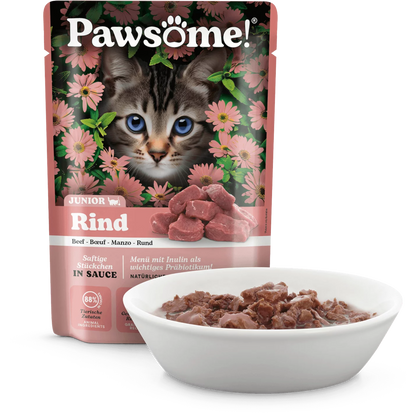 Pawsome Cat - Multipack Kitten mit Rind & Pute