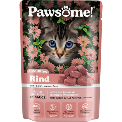 Pawsome Cat - Multipack Kitten mit Rind & Pute