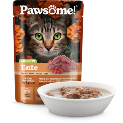 Pawsome Cat - Frischebeutel mit Ente