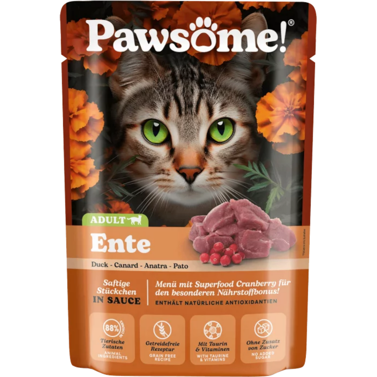 Pawsome Cat - Frischebeutel mit Ente