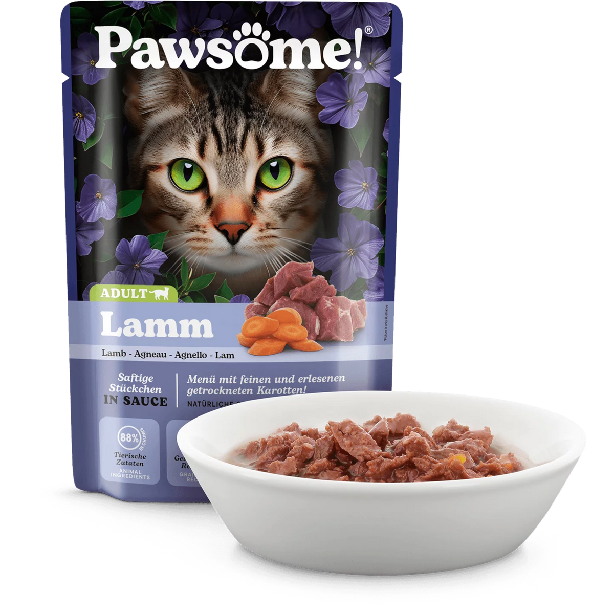 Pawsome Cat - Frischebeutel mit Lamm