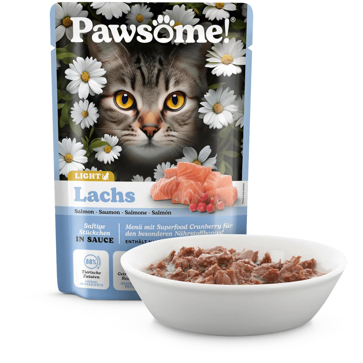 Pawsome Cat - Frischebeutel mit Light Lachs