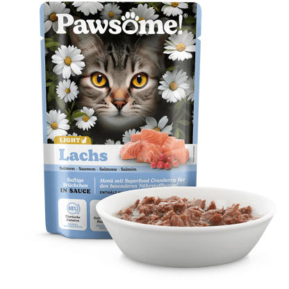 Pawsome Cat - Frischebeutel mit Light Lachs