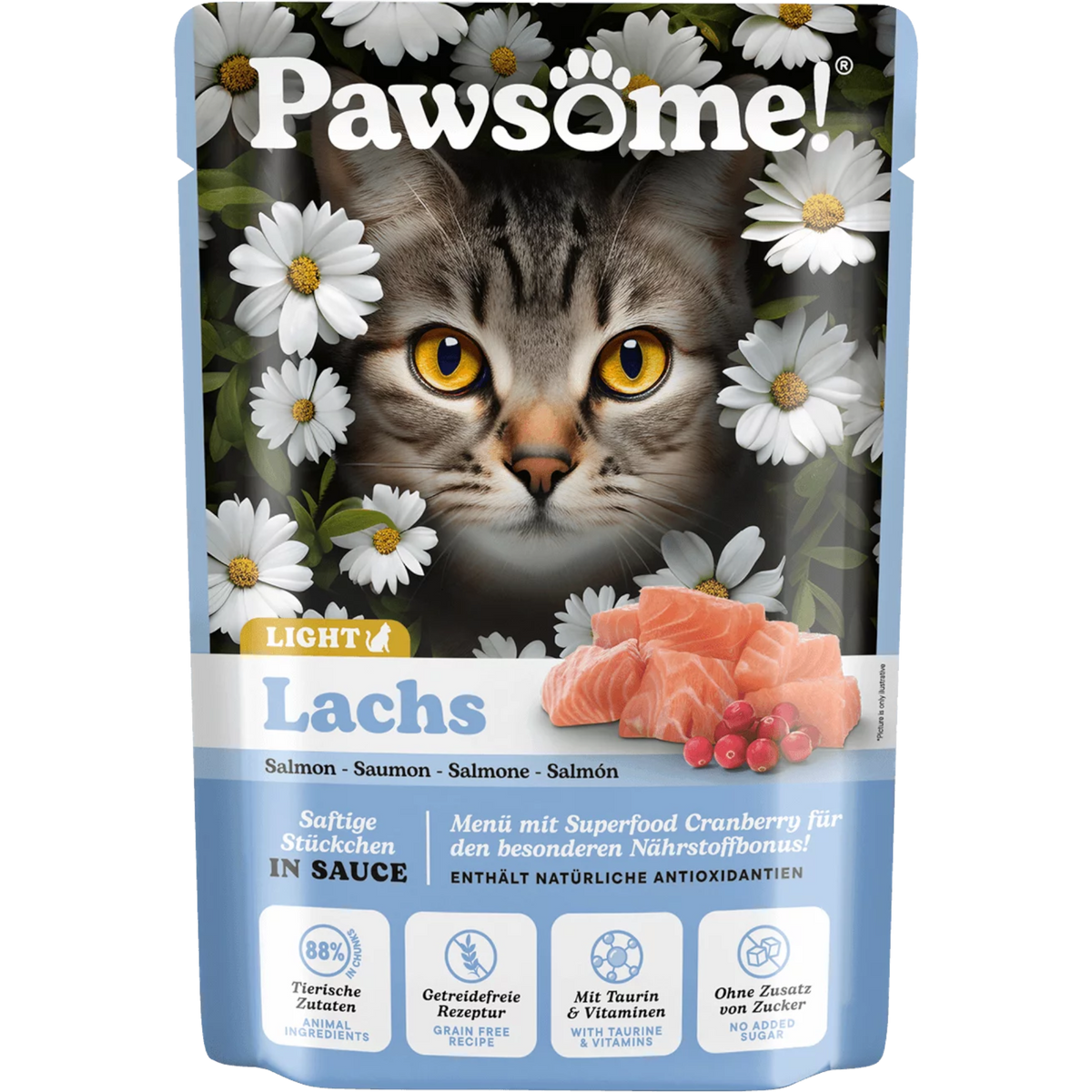 Pawsome Cat - Frischebeutel mit Light Lachs